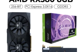 MLLSE AMD Radeon RX 580 그래픽 카드, 가장 저렴한 비디오, GDDR5 256 비트 PCI Express 3.0 × 16 게임용 카드, 8GB 2048SP