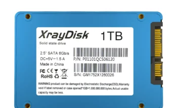 Xraydisk 노트북 및 데스크탑용 내부 솔리드 스테이트 드라이브 하드 디스크, 금속 케이스, Sata3 SSD, 60GB, 1TB