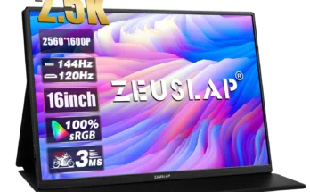 ZEUSLAP 16 “2.5K 144hz 휴대용 모니터