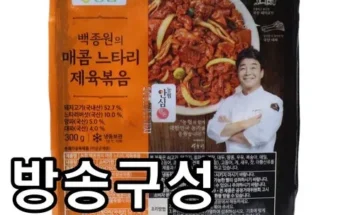 신중하게 선택한 백종원의 매콤 느타리 제육볶음 300g x 10팩 모음전