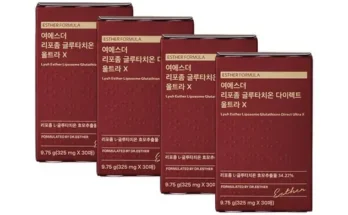 추석선물세트 여에스더 리포좀글루타치온 울트라X 6박스 연합전