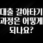 업뎃 정보 대출 갈아타기 과정은 어떻게 되나요? 정직하게 소개해보겠습니다