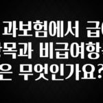 이정보美쳤다 치과보험에서 급여항목과 비급여항목은 무엇인가요? 전해드립니다