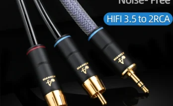 모두가 궁금해 했던 HIFI 3.5mm ~ 2 RCA 스테레오 오디오 케이블 6N OFC RCA 오디오 케이블 앰프 믹서용 3.5 Y 분배기 무조건 확인