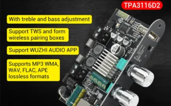 인기순위 ZK-1001U DC9-24V 모노 100W BT5.3 증폭기 보드 모듈 TPA3116D2 증폭기 칩 지원 TWS WUZHI 오디오 앱 한 번에 알려드립니다