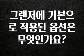 업뎃 정보 그랜저에 기본으로 적용된 옵션은 무엇인가요? 요약본만 확인해보세요