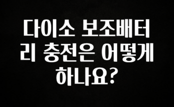 추가정보 떳다 다이소 보조배터리 충전은 어떻게 하나요? 확인해보세요