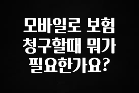 인플루언서가 공개한 모바일로 보험 청구할때 뭐가 필요한가요? 리뷰가 많습니다