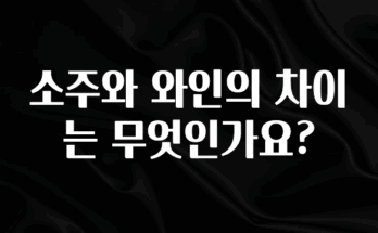 클릭 필 소주와 와인의 차이는 무엇인가요? 최신정보