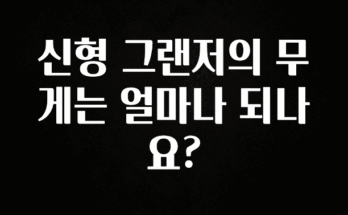 혹시 찾고계셨나요? 신형 그랜저의 무게는 얼마나 되나요? 잠깐 확인해보세요