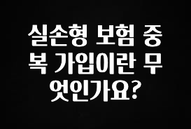 검색량 증가한 실손형 보험 중복 가입이란 무엇인가요? 꼭 확인해보세요