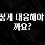 찐친이랑 확인하세요 어떻게 대응해야 할까요? 요약정리