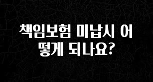 모두가 궁금해 했던 책임보험 미납시 어떻게 되나요? 리뷰 해보겠습니다