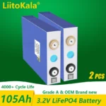 질리지 않는 1-2PCS LiitoKala 3.2v 105Ah 30Ah 50Ah LifePo4 배터리 diy 12V 태양 광 인버터 전기 자동차 c oach 골프 카트 용 하이 드레인 업데이트된 소식입니다