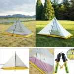 자신에게 투자하세요 2 사람 40D Silnylon 500g 초경량 내부 텐트 야외 4 시즌 가을 캠핑 텐트 기억하세요