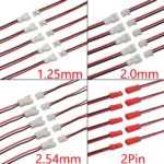 바로 확인가능한 10/5/2 쌍 소형 미니 JST 1.25mm PH2.0 XH2.54 2 핀 남성 여성 플러그 잭 커넥터 케이블 JST 1.25/2.0/2.54 2P 전자 와이어 소개합니다