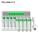 실시간으로 뜸! PUJIMAX 8 슬롯 배터리 충전기(LCD 디스플레이 포함) AA/AAA NiCd NiMh 충전식 배터리용 스마트 지능형 aa aaa 충전기 꼭 알아두세요