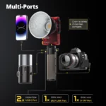 모음전 AMBITFUL 100R LED 비디오 조명 100W 2700K-6500K 이중 색상 버전 CRI 96+ TLCI 95+ APP가 포함된 휴대용 포켓 LED 조명 제어 핫한 정보입니다