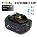 리뷰 Makita 18V 배터리 전동 공구 용 BL1860 6AH BMS TPCELL 18V가 장착 된 18 V 스크루 드라이버 용 리튬 이온 교체 LXT BL1850 BL1840 관심이 뜨거운 이유 입니다
