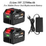 이번주 제일 많이찾은 Makita 전동 공구 교체 배터리 용 플러그가있는 18V 20V 충전식 928vf 22500mAh 대용량 리튬 이온 배터리 아쉬움이 없습니다