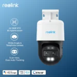 이번 달 Reolink TrackMix 시리즈 Poe & WiFi 카메라 4k 듀얼 렌즈 PTZ 자동 추적 야외 애완 동물 자동차 인간 감지 8MP IP 보안 카메라 전합니다