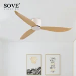 감히 말씀드립니다 SOVE 천장 팬 흰색 낮은 바닥 울트라 얇은 17cm DC 천장 팬 원격 제어 간단한 천장 팬 빛 220V 없음 알려드립니다