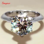 특별혜택 Smyoue GRA 인증 1-5CT Moissanite 반지 VVS1 Lab 다이아몬드 솔리테어 반지 여성용 약혼 약속 웨딩 밴드 쥬얼리 주목하고 계십니다