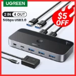 리뷰 좋은 UGREEN USB 3.0 스위처 KVM 스위치 전해드립니다