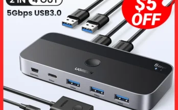 리뷰 좋은 UGREEN USB 3.0 스위처 KVM 스위치 전해드립니다