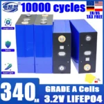 가성비 좋은 등급 A 3.2V 340AH 320Ah Lifepo4 충전식 배터리 8000 사이클 DIY 12V 24V 48V RV EV 보트 골프 태양 에너지 캠핑 면세점 한 번에 알려드립니다