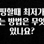 NEW 떳음 쇼핑할때 최저가를 찾는 방법은 무엇이 있나요? 바로 클릭