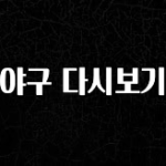 꾸준한 인기 야구 다시보기 최신정보