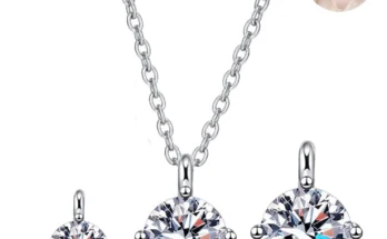 고민 하다 놓치지 마세요 여성을위한 평온 네 발톱 2ct D 컬러 Moissanite 펜던트 목걸이 선물 S925 스털링 실버 스파클링 넥 체인 도금 Pt950 정직하게 소개해보겠습니다