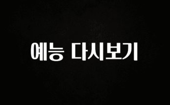 간단소식 예능 다시보기 실사용 후기