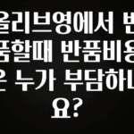 요즘 이게 유행 올리브영에서 반품할때 반품비용은 누가 부담하나요? 관심이 뜨거운 이유 입니다