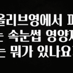 이번 선물은 꼭 올리브영에서 파는 속눈썹 영양제는 뭐가 있나요? 관심이 뜨겁습니다