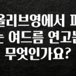 오늘 추천드려야 할 올리브영에서 파는 여드름 연고는 무엇인가요? 실간 리뷰