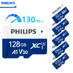 많을까요? 필립스 메모리 카드 512GB 256GB 128GB 64GB 32GB U3 V30 4K 풀 HD 마이크로 TF 미니 SD 카드 TF 메모리 플래시 카드(전화/컴퓨터용) 기억하세요