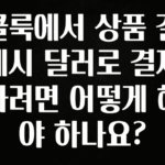 품절이 임박한 클룩에서 상품 결제시 달러로 결제하려면 어떻게 해야 하나요? 바로 클릭