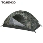 Tomshoo 1/2 사람 초경량 캠핑 텐트 단일 레이어 휴대용 하이킹 텐트 야외 해변 낚시를위한 안티 uv 코팅 UPF 30+