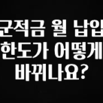 가성비 정보 군적금 월 납입 한도가 어떻게 바뀌나요? 추천드릴게요