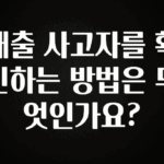 정보 쏟아짐 대출 사고자를 확인하는 방법은 무엇인가요? 관심이 뜨거운 이유 입니다