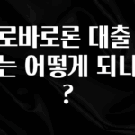 이번 선물은 꼭 바로바로론 대출 절차는 어떻게 되나요? 실간 리뷰