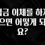 사랑을 담은 적금 이체를 하지 않으면 어떻게 되나요? 실사용 후기