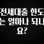 (2025 업데이트) 전세대출 한도는 얼마나 되나요? 전해드립니다