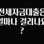 간단소식 전세자금대출은 얼마나 걸리나요? 1분이면 확인가능 합니다