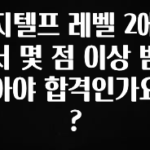 찐공개 지텔프 레벨 2에서 몇 점 이상 받아야 합격인가요? 지금떳다
