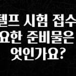 엄마아빠가 좋아하는 지텔프 시험 접수 시 필요한 준비물은 무엇인가요? 전합니다