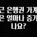 진심이 담긴 최근 은행권 가계대출은 얼마나 증가했나요? 바로 소개합니다.