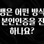 이것만 보고가기 카뱅은 어떤 방식으로 본인인증을 진행하나요? 리뷰 해보겠습니다